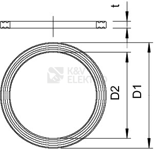 Obrázek produktu Těsnící kroužek OBO 107 F PG9 PE 2030098 2