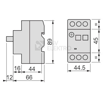 Obrázek produktu Motorový spouštěč Schneider Electric Easypact TVS 0,1-0,16A GZ1E01 1