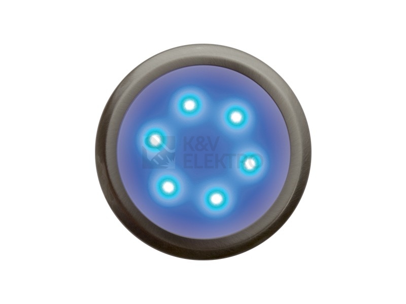 Obrázek produktu Svítidlo DEKORA 3 dekorativní LED kulaté nerez modrá Panlux D3/NM 0