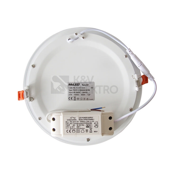 Obrázek produktu LED podhledové svítidlo McLED TORO R21 TR225-21W2700K-W-EN teplá bílá ML-412.016.33.0 11