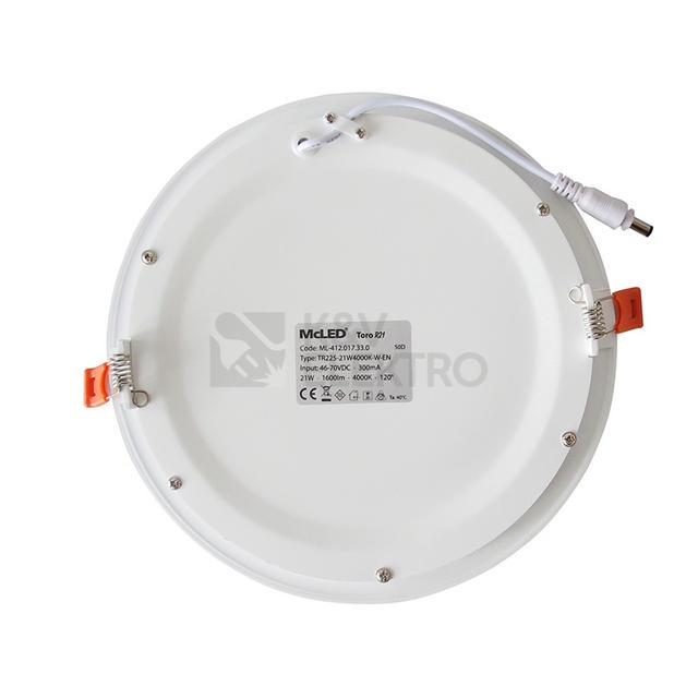 Obrázek produktu LED podhledové svítidlo McLED TORO R21 TR225-21W2700K-W-EN teplá bílá ML-412.016.33.0 12