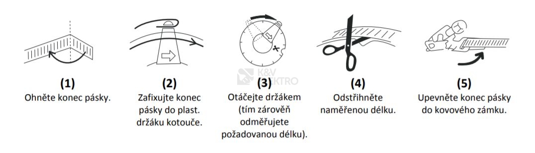 Obrázek produktu Rychloupínací páska VENTS CBR 3000 30mx9mm nerezová 1009928 1