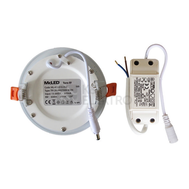Obrázek produktu LED podhledové svítidlo McLED TORO R9 TR120-9W2700K-W-EN teplá bílá ML-412.010.33.0 13