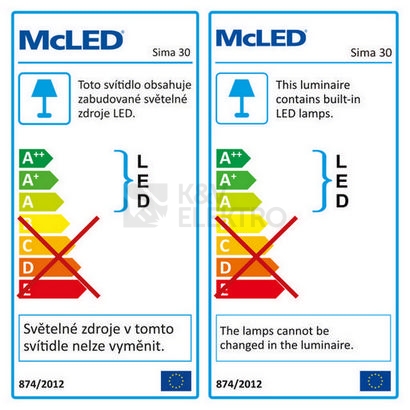 Obrázek produktu  Podhledové LED svítidlo McLED Sima 30 30W 4000K ML-412.035.33.0 4