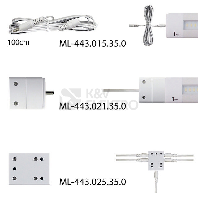 Obrázek produktu  LED svítidlo McLED 16W 4000K neutrální bílá 24V délka 1005mm ML-443.003.35.0 12