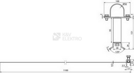 Obrázek produktu  Upevňovací objímka na antény Dehn 105362 90-300mm 1