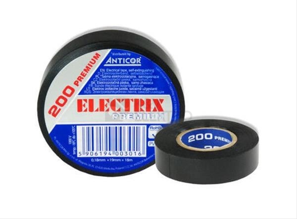 Obrázek produktu  Izolační páska Anticor Electric premium 200 50mm x 18m černá 0