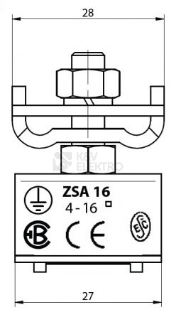 Obrázek produktu  Zemnící svorka Elektro Bečov ZSA 16 nerez (Bernard svorka) I131360 1