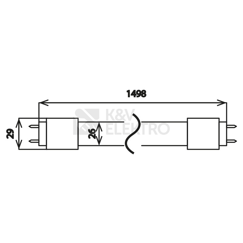 Obrázek produktu LED trubice zářivka McLED GLASS LEDTUBE 150cm 23W (58W) T8 G13 neutrální bílá ML-331.008.89.0 7
