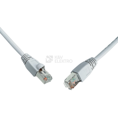 Síťový datový kabel Solarix C6A-315GY-0,5MB CAT6A SFTP 0,5m (patchkabel)