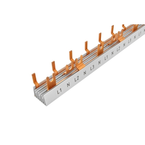 Propojovací lišta Eleman G/S-L1+N-L2+N-L3+N-1000/16P pro jističe s N polem 0,5modulu 1000364