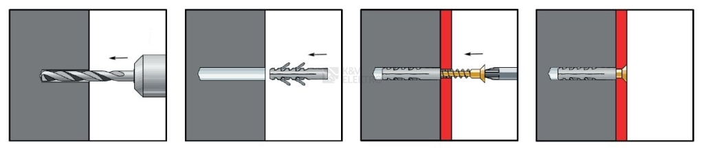 Obrázek produktu Hmoždinky Eleman UPA 6X30 1734006 (100ks) 1