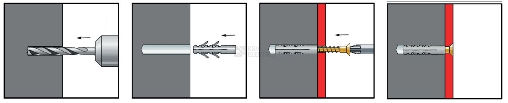 Obrázek produktu Hmoždinky s límečkem Eleman UPA-L 6X30 1734034 (100ks) 1