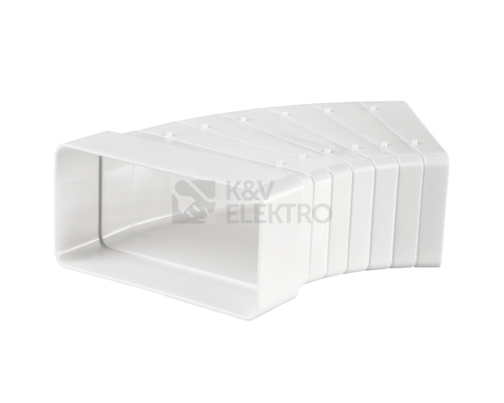 Obrázek produktu Koleno 3° až 48° VENTS 52510 horizontální 55x110mm PVC 1008187 0