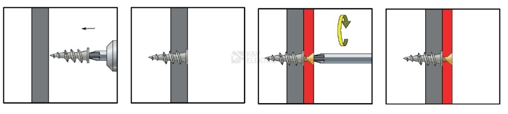 Obrázek produktu Hmoždinka do sádrokartonu Eleman TURBO-AL 10x35 kovová 1000982 1