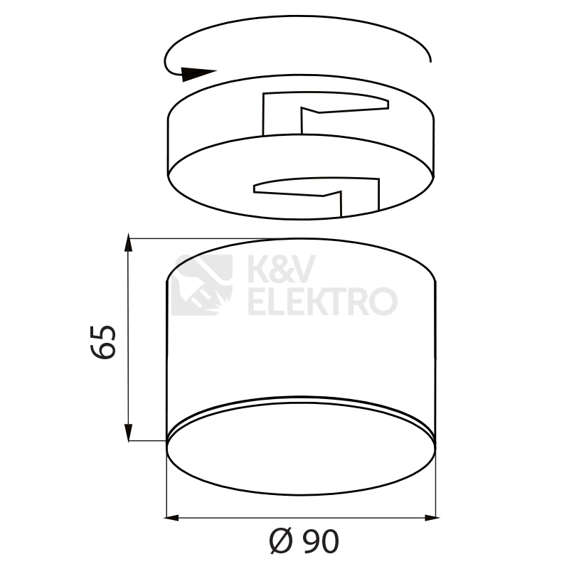 Obrázek produktu LED svítidlo McLED GAP 8 bílá 8W 2700K teplá bílá ML-416.037.33.0 7