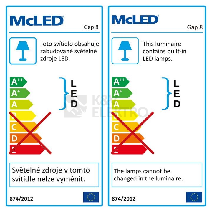 Obrázek produktu LED svítidlo McLED GAP 8 přisazené černá 8W 2700K teplá bílá ML-416.037.33.1 8