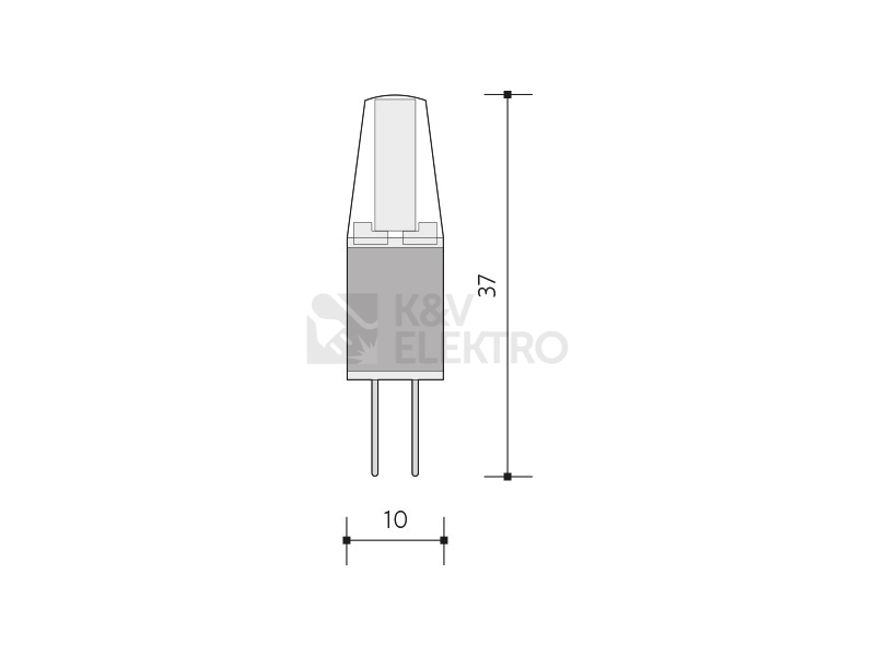 Obrázek produktu  LED žárovka G4 Panlux 1,5W (20W) studená bílá (6000K) stmívatelná 12V PN65201003 1