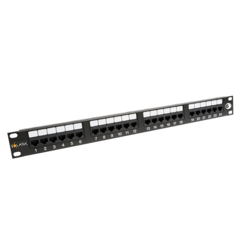 PATCH PANEL CAT6 UTP SX24-6-UTP-BK