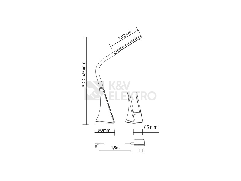 Obrázek produktu  Stolní lampička LED Panlux LORD hnědá PN15100002 6W 3000K 3