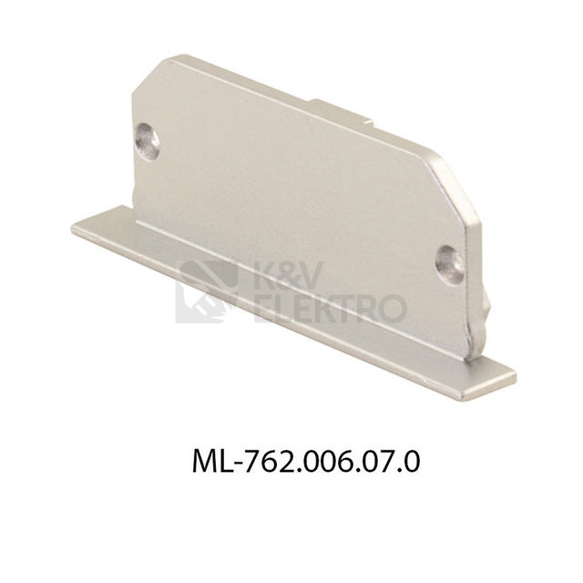 Obrázek produktu Koncovka LED profilu bez otvoru pro AH stříbrná McLED ML-762.006.07.0 0