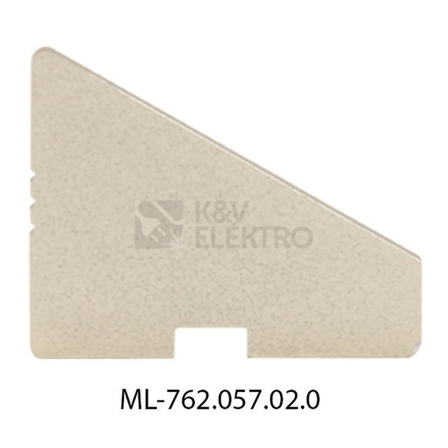 Obrázek produktu Koncovka LED profilu RQ bez otvoru stříbrná McLED ML-762.057.02.0 0