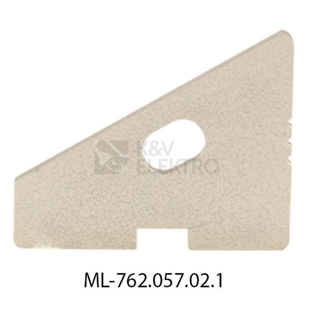 Obrázek produktu Koncovka LED profilu RQ s otvorem stříbrná McLED ML-762.057.02.1 0