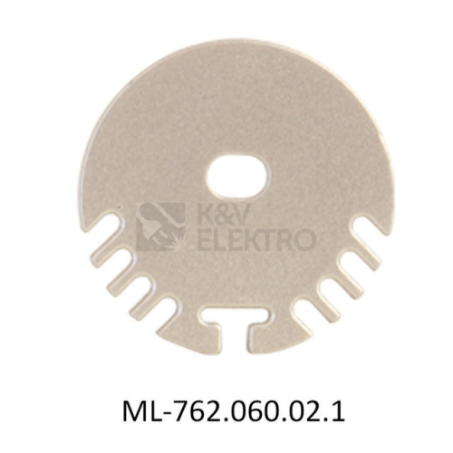 Koncovka LED profilu ZP s otvorem stříbrná McLED ML-762.060.02.1