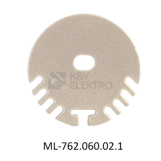 Obrázek produktu Koncovka LED profilu ZP s otvorem stříbrná McLED ML-762.060.02.1 0