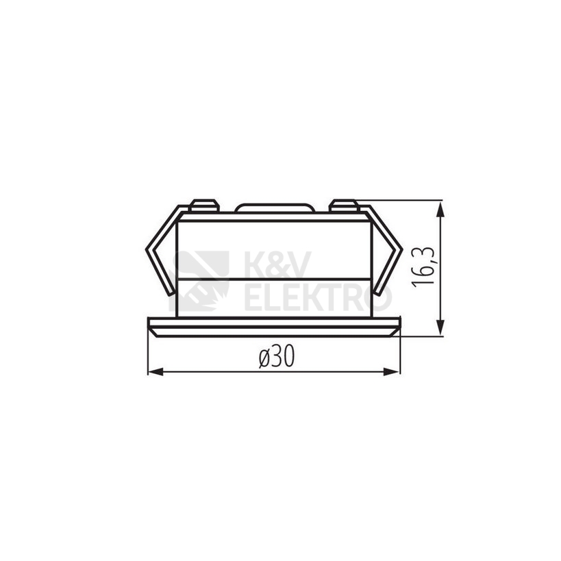 Obrázek produktu Vestavné LED svítidlo Kanlux IMBER LED NW 12V neutrální bílá 4000K IP65 23520 1