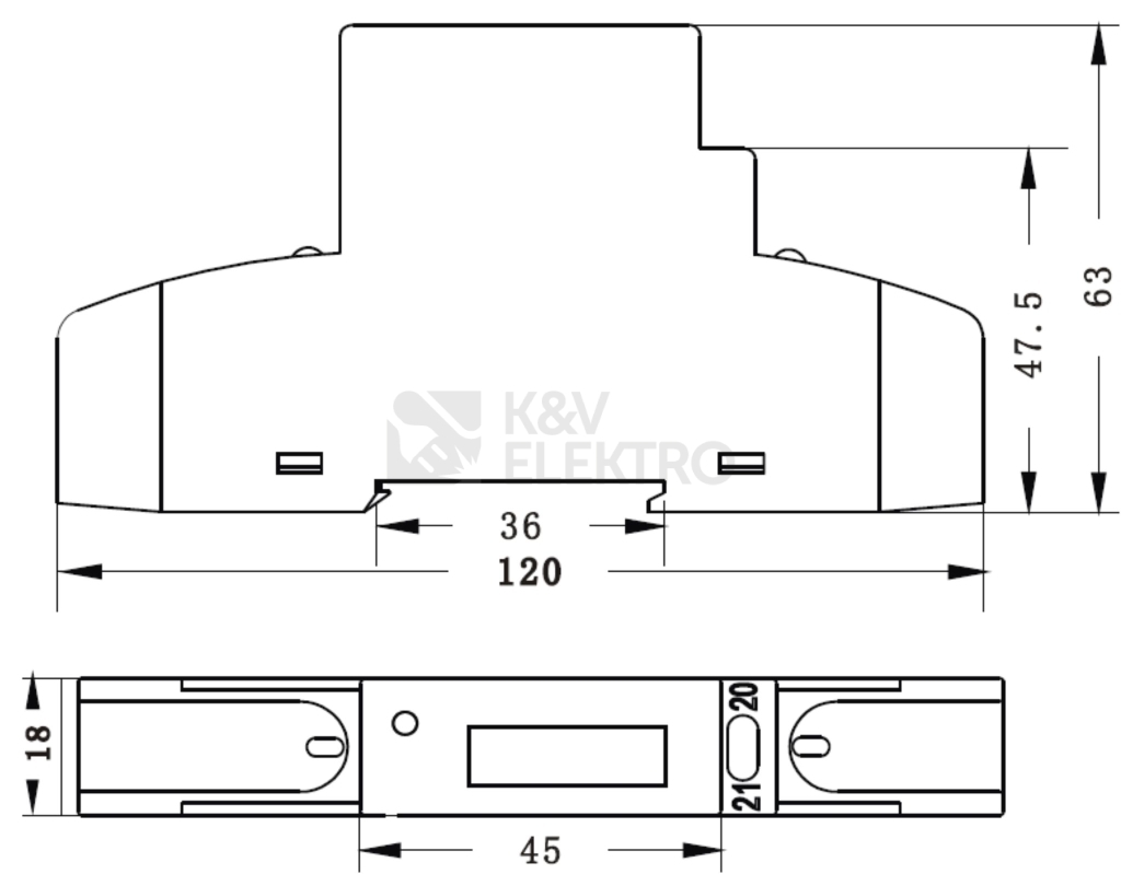 Obrázek produktu Elektroměr Eleman DDS353 50A MID 1mod. LCD 1F. 1tarif 1008811 1