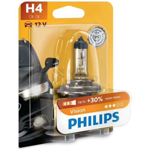 Autožárovka Philips Vision 12342PRB1 H4 P43t-38 12V 60/55W s homologací