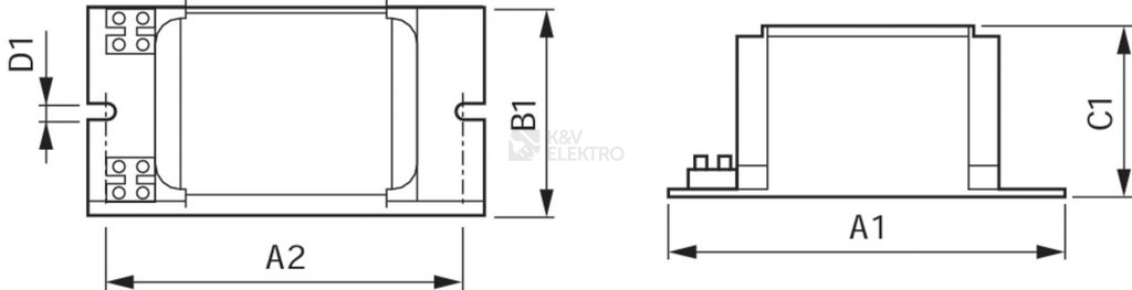 Obrázek produktu  Elektromagnetická tlumivka Philips BSN 70 K302-A2-ITS 230V 50Hz 1