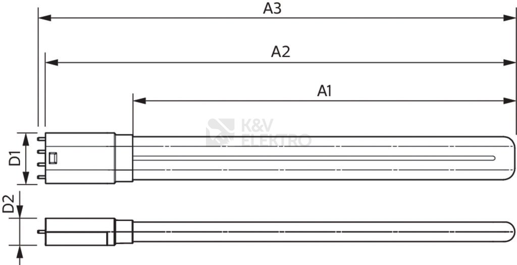 Obrázek produktu LED žárovka 2G11 (4piny) Philips PLL 16,5W (36W) neutrální bílá (4000K) 2