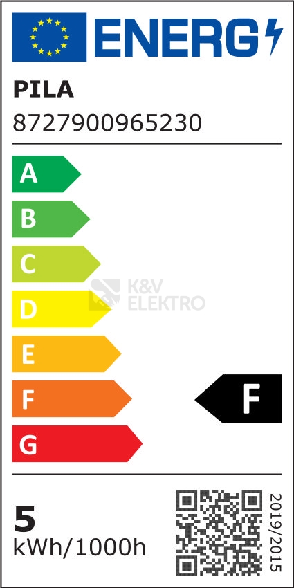 Obrázek produktu LED žárovka GU10 PILA 5W (38W) neutrální bílá (4000K), reflektor 120° 2