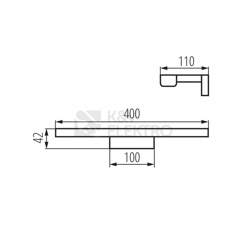 Obrázek produktu Nástěnné LED svítidlo Kanlux ASTEN LED IP44 8W-NW neutrální bílá 26680 7