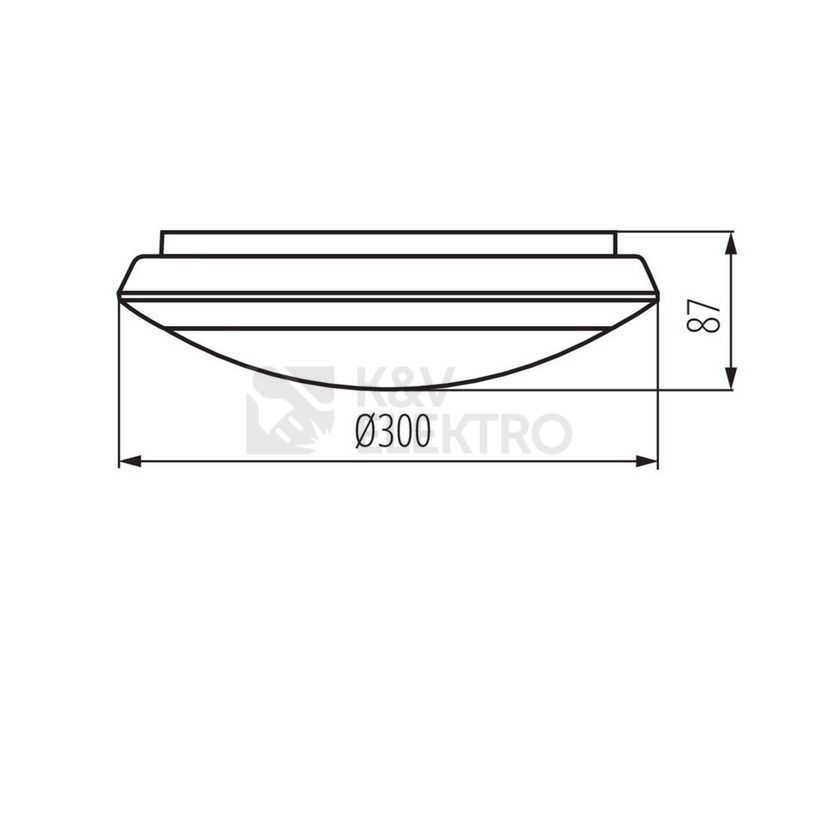 Obrázek produktu LED svítidlo s čidlem Kanlux DABA N LED SMD DL-16W neutrální bílá 4000K IP66 19062 2