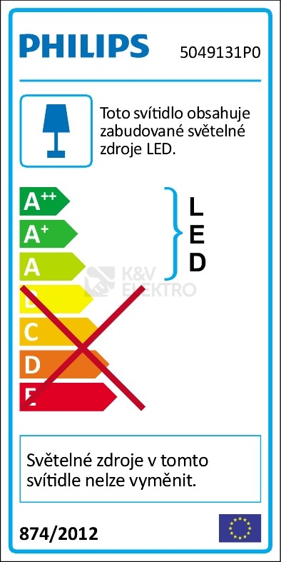 Obrázek produktu Bodové LED svítidlo Philips Box 50491/31/P0 3,5W 500lm 2200-2700K teplá bílá, stmívatelné 4