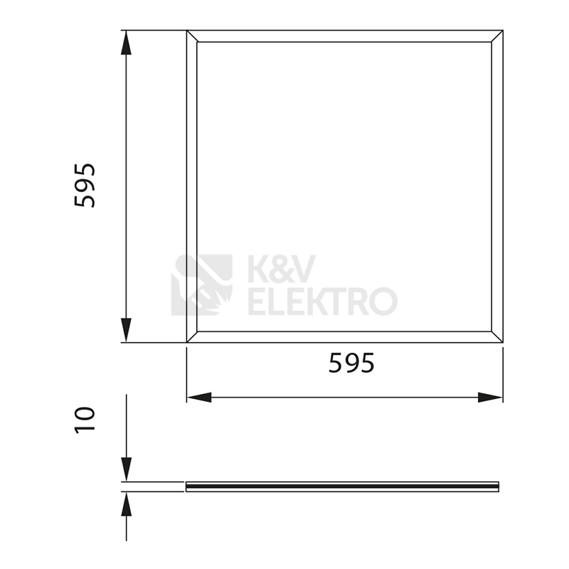 Obrázek produktu LED panel McLED Office 6060 UGR<19 40W 4000K neutrální bílá bez driveru ML-413.504.32.8 9