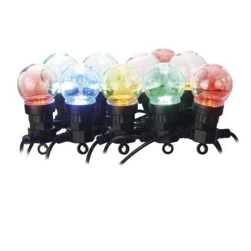 LED světelný řetěz EMOS ZY1938 DCPM01 5m 10x párty žárovky multicolor