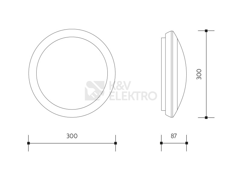 Obrázek produktu Svítidlo Panlux ZEUS LED přisazené stropní a nástěnné kruhové 16W PN31300049 neutrální bílá 4000K 4