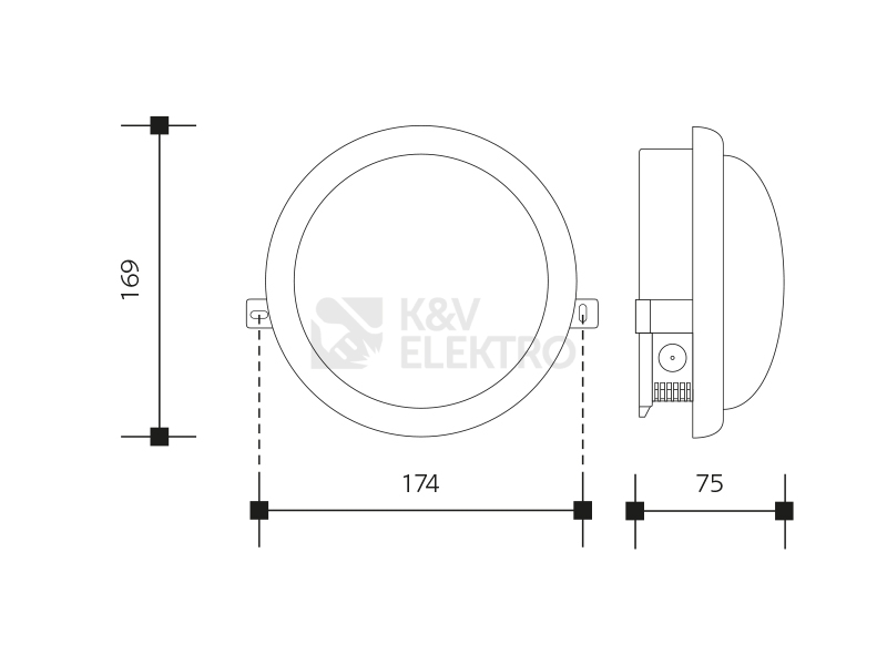 Obrázek produktu Svítidlo LEDMED KRUH LED 10W IP54 neutrální bílá 4000K LM31300005 2