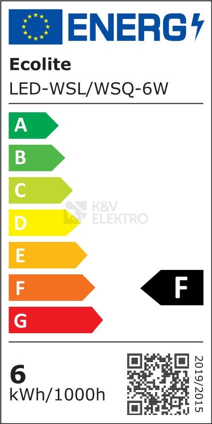 Obrázek produktu LED podhledové svítidlo Ecolite RAFA LED-WSQ-6W/41/CHR 6W 4100K neutrální bílá 2