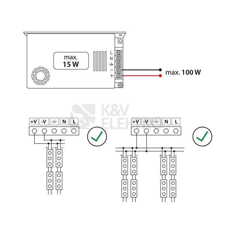 Obrázek produktu LED napájecí zdroj McLED 12VDC 1,25A 15W ML-732.050.45.0 1