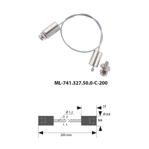 Sada k zavěšení McLED 200mm ML-741.327.50.0-C-200