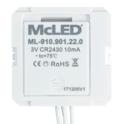 RF dálkový ovladač McLED pro řízení jasu 1 kanál do krabičky ML-910.901.22.0