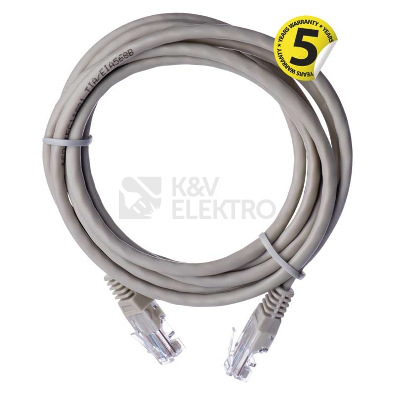 Obrázek produktu Síťový datový kabel EMOS S9123 CAT.5E UTP 2m (patchkabel) 2