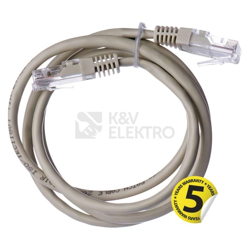 Obrázek produktu Síťový datový kabel EMOS S9122 CAT.5E UTP 1m (patchkabel) 2