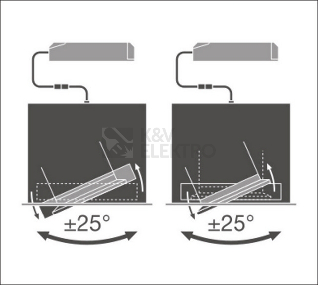 Obrázek produktu LED podhledové svítidlo LEDVANCE Spot SP MULTI 1x30W/3000K FL WT/BK teplá bílá 5