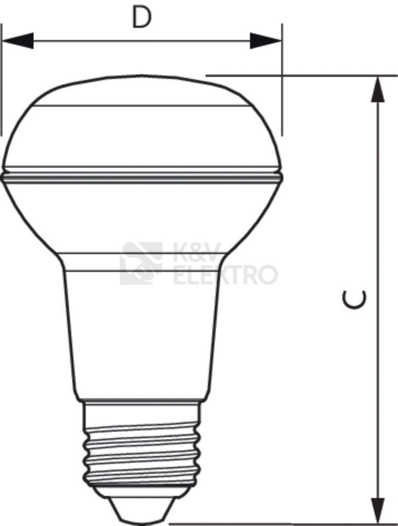 Obrázek produktu LED žárovka E27 Philips R63 3W (40W) teplá bílá (2700K), reflektor 36° 2